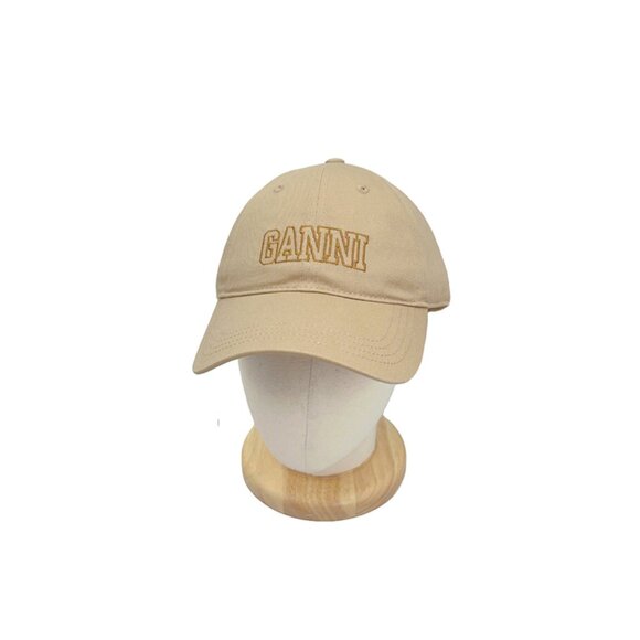 Ganni Khaki Baseball Cap - Picture 2 of 4